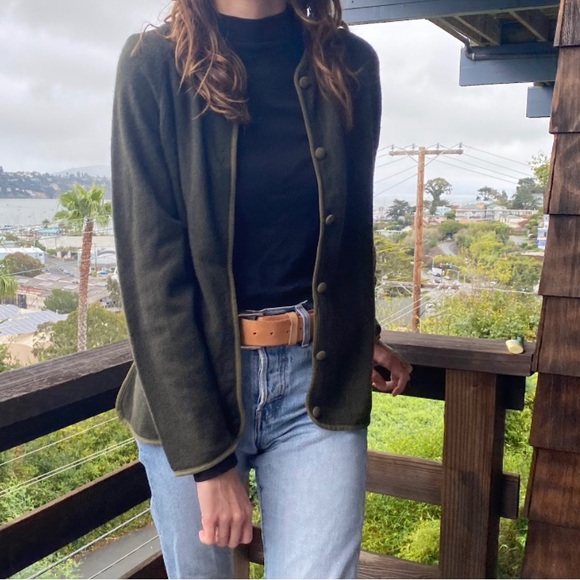 Garland Sweaters - Cashmere sweater cardigan, vintage forest green